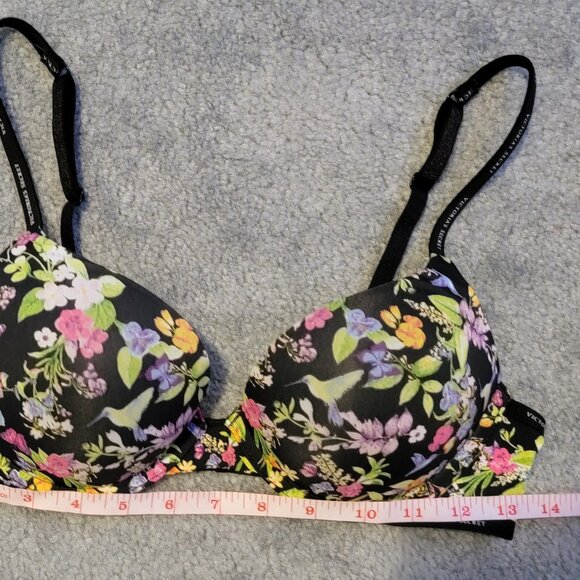 Victoria's Secret Bombshell Push-Up T-Shirt Bra, Birds Of Paradise, 36A - Picture 9 of 10